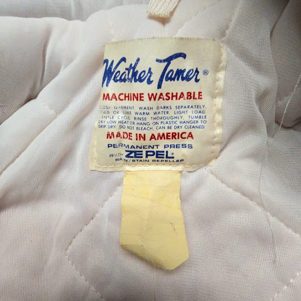 Vintage Weather Tamer Red Blue Hooded Snowsuit Toddler Made in USA Kids 24 Month